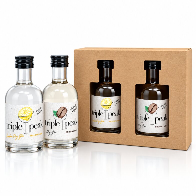 2er Gin-Set YELLOW & BROWN