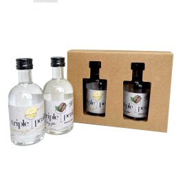 2er Set Gin Triple Peak Yellow-Brown