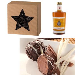 Xmas Präsentkarton Orangenlikör mit Trüffel