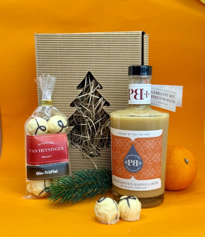 Xmas gift box caramel sea salty