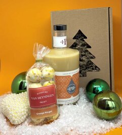 Xmas gift box caramel sea salty