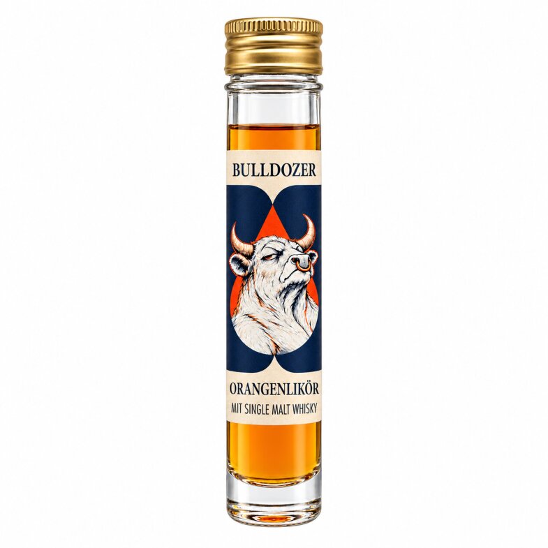 BULLDOZER – Orangenlikör mit eigenem Single Malt