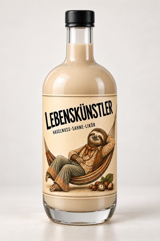 Lebenskünstler (Haselnuss-Sahne-Likör)